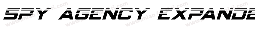 Spy Agency Expanded Italic Expanded字体转换